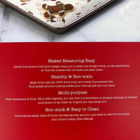 RAE DUNN. Santa Claus Ho. Ho. Ho. 25 Piece Parchment Paper Sheets - Picture 3 of 4